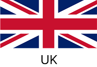 Flags representing countries served