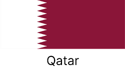 Flags representing countries served